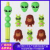 Wholesale 3D Alien Silicone Beads, Food Grade, Loose Beads for Bracelets