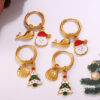 oly-9c58537e184cd197f500051a00c9b842 Wholesale Christmas series gingerbread man pendant earrings