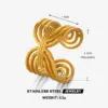Wholesale Ion Plating (IP) 18K Gold Plated Geometric 304 Stainless Steel Vintage Style Simple Style Waterproof Non Tarnish Open Rings