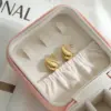 304 Stainless Steel Water oplets Waves Vacuum Plating Stone-Free 18K Real Gold Plated 18K Gold Simple Style Classic Style Waterproof Non Tarnish Plating Yellow Ear Studs