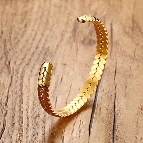 Wholesale Simple Style Grain 304 Stainless Steel Stainless Steel Bracelets In Bulk