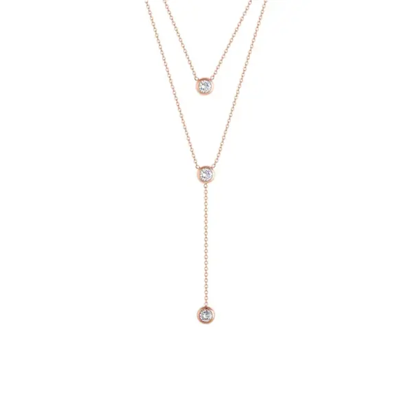 Wholesale Simple Style Geometric Titanium Steel Plating Rhinestones Pendant Necklace 1 Piece