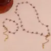 Wholesale Jewelry Elegant Basic Classic Style Irregular 304 Stainless Steel Natural Stone 18K Gold Plated PVD Coated Plating Bracelets Necklace