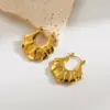 Wholesale 1 Pair Simple Style U Shape Geometric Heart Shape Plating 304 Stainless Steel 18K Gold Plated Stainless Steel Earrings