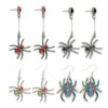 Wholesale Cross-border Personality Creative Women's Gothic Style Alloy Earrings Halloween Party Dark Style Spider Drop Earrings