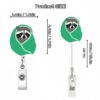 Wholesale New cross-border interesting doctors and nurses creative gifts funny raccoon telescopic easy pull buckle badge clip