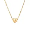 Wholesale Fashion Letter Heart Shape Titanium Steel Plating Necklace 1 Piece