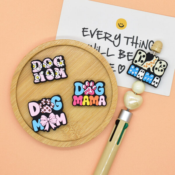 Wholesale Random 100pcs Pet Dog Phrases Letter Beads