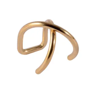 Golden Cross Ear Clip 1.2x8mm