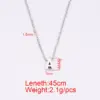Wholesale 304 Stainless Steel Letter PVD Coated 18K Real Gold Plated Simple Style Waterproof Non Tarnish Plating Cross Chain Lobster Trigger Clasp Closure Necklace