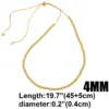 Wholesale Vintage Style Round Copper Plating 18k Gold Plated Necklace