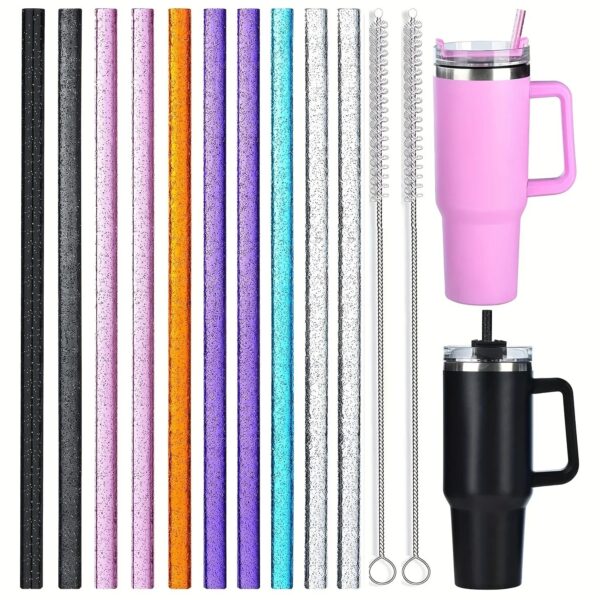oly-9cd47702639ac23378446ac70144132b Wholesale Cross-border Stanley mug ice cup multi-color glitter universal straw accessories suit with straw brush personality