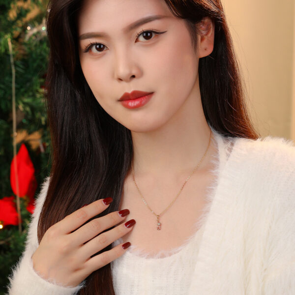 Wholesale Christmas cane candy necklace