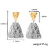 Wholesale PVD Coated 16K Gold Plated Geometric 304 Stainless Steel Modern Style Simple Style Waterproof Non Tarnish