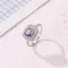 Wholesale Copper Plating Geometric Artificial Gemstones Copper Rings
