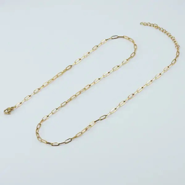 Wholesale Jewelry Fashion Geometric 304 Stainless Steel 18K Gold Plated Gold Plated Stainless Steel Necklaces