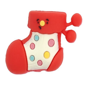 Christmas socks [silicone beads] red