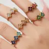 18K Gold Plated 304 Stainless Steel Vacuum Electroplating (In Furnace) Zircon Geometric Pattern (Jewelry) Waterproof Non-Fading CNC Claw Setting Luxurious Chain Bracelet Necklace Jewelry Set For Women