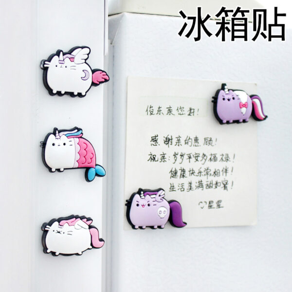 Wholesale Magnetic refrigerator sticker cartoon cute student whiteboard drawing board message strip decoration fixed sticker magnet soft magnetic sticker
