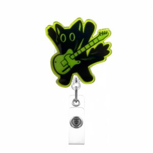 Green rock bear + transparent rotating clip