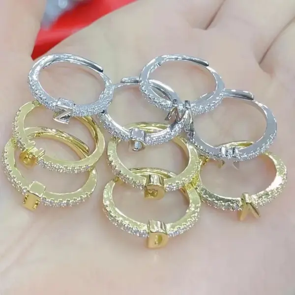 Copper 18K Gold Plated Plating Copper Rings