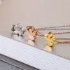 Wholesale PVD Coated 18K Gold Plated Cartoon Character Titanium Steel Fashion Waterproof Non Tarnish 304 Stainless Steel Necklace