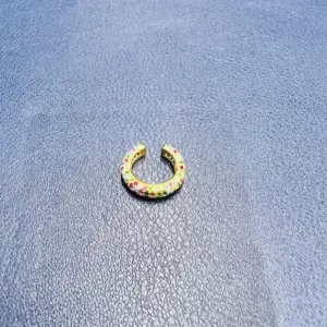 Gold Mixed Colorful Crystals Single