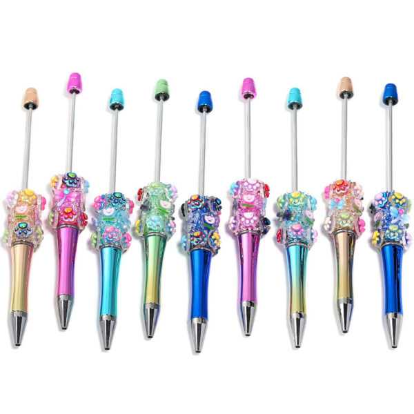 oly-9d446bbd4aa549bf1dacd0feb29ece76 Wholesale Flower DIY Beaded Pen Fashion Bead Pen