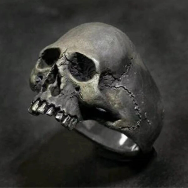 Wholesale Cross-border wish hot sale jewelry skull ring male rock gothic punk jewelry ring male gift