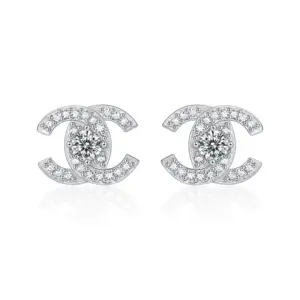 Pattern Double C Earrings 50 Points