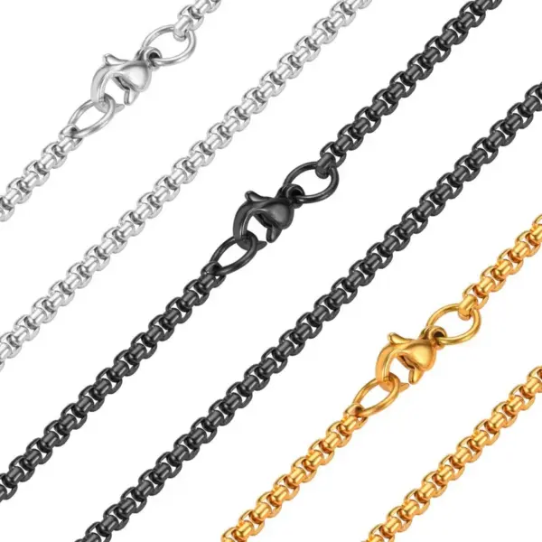 Wholesale Simple Style Geometric Stainless Steel Plating Necklace 1 Piece