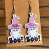Wholesale Halloween Cute Pumpkin Ghost Acrylic Earrings