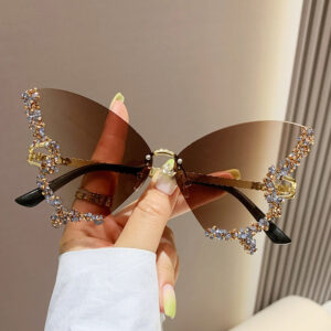 Source factory straight hair] / C03 Phoenix Butterfly 9933# [Gradient Tea] Full Diamond