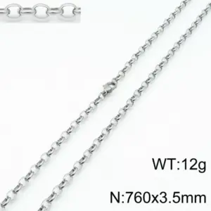 Steel 760 * 3.5mm = Necklace KN197301-Z