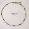 Wholesale Natural Stone Titanium Steel IG Style Simple Style Inlay Geometric Natural Stone Rings Necklace