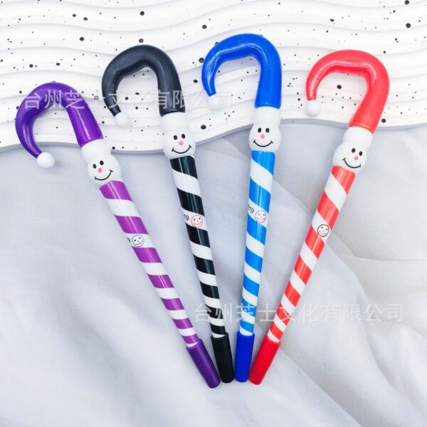 Wholesale Christmas Gift Gift Pen Christmas Crutch Clown Snowman Ballpoint Pen