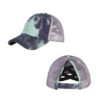 Wholesale 2021 tie-dye baseball cap foreign trade Women's cap female summer tie-dye cross baseball cap back opening hat
