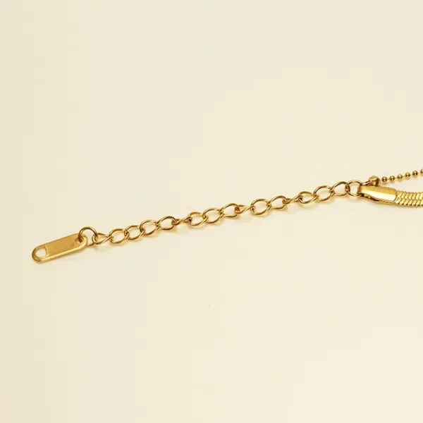 Wholesale 1 Piece Vacation Simple Style Solid Color 304 Stainless Steel Plating Titanium Steel PVD Coated PVD Coated 18K Gold Plated Women'S Anklet