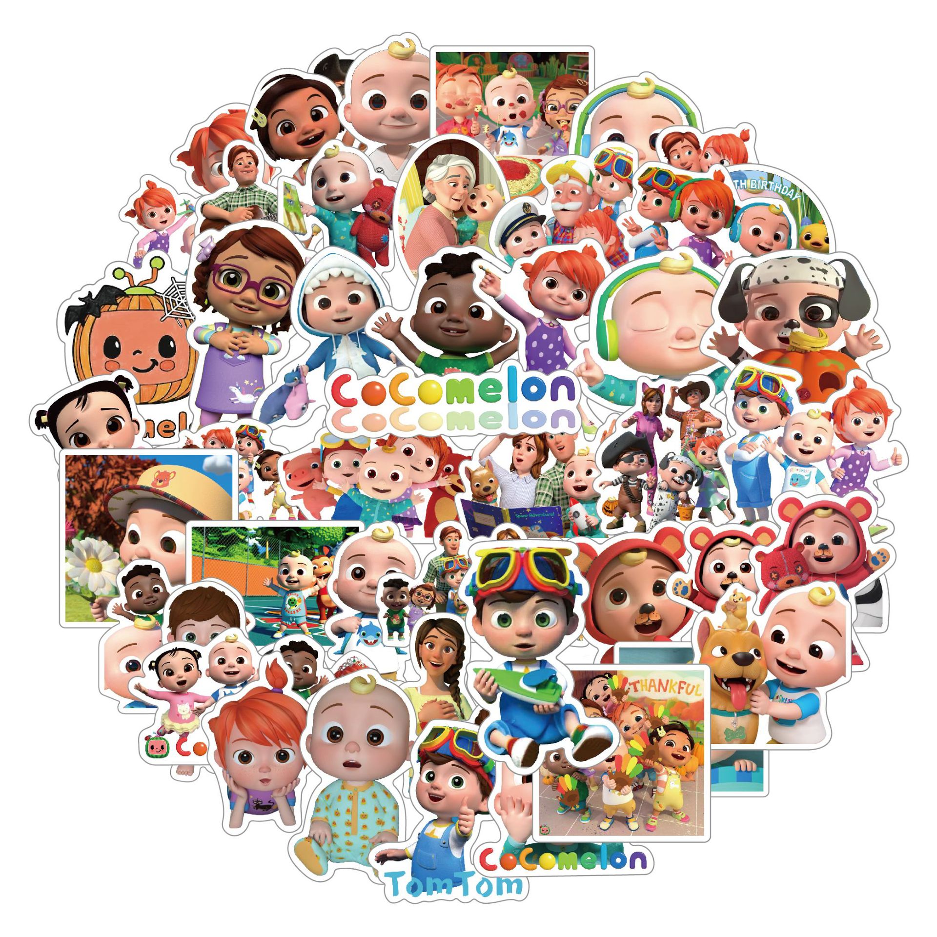 Wholesale 50 sheets MELON stickers stickers notebook water C lage laptop cartoon mobile phone