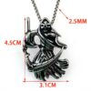 Wholesale Foreign trade Halloween fashion jewelry vintage necklace sweater chain death sickle skull stainless steel pendant necklace