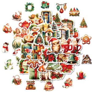 Wholesale 50 Christmas Eve Family Atmosphere Cartoon Graffiti Stickers Decorative Luggage Notebook Stickers Drawing Paper
