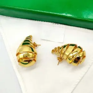 1 Pair Simple Style Water oplets Solid Color Plating Copper Ear Studs