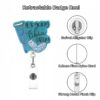 Wholesale New acrylic medical student retractable badge reel chest card holder office staff ID card holder DIY retractable buckle
