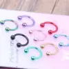 1 Piece Nose Rings & Studs Simple Style Geometric Stainless Steel