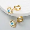Wholesale Elegant Geometric Plating 304 Stainless Steel No Inlaid 18K Gold Plated Earrings