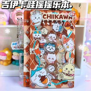 Wholesale [Jiyika Wow] Original Cartoon A7 Loose-leaf Book Rocking Notebook Cute Girl Heart High-value Animation