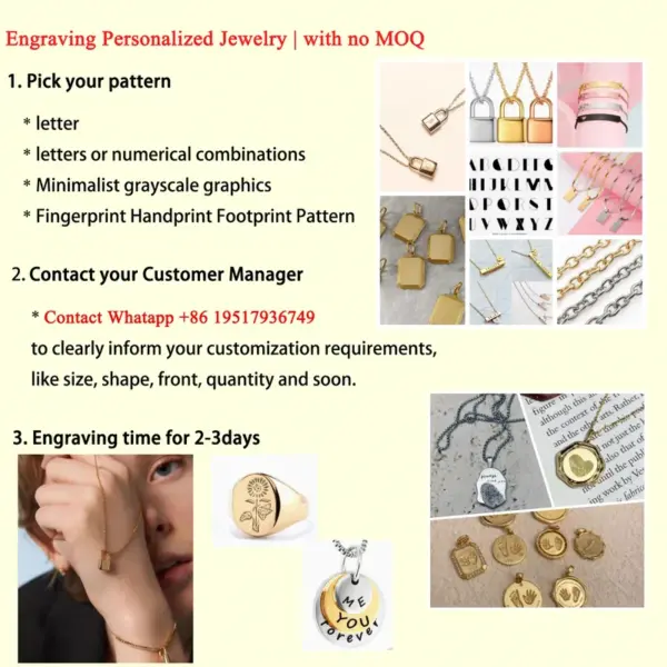 Wholesale PVD Coated Real Gold Plated Customization Laser Engraving Heart Shape 304 Stainless Steel Simple Style Waterproof Non Tarnish Pendant Necklace