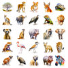 Wholesale 50PCS/PACK realistic African animal personalized DIY stickers