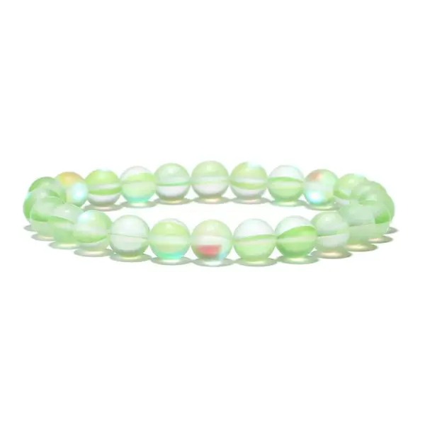 Wholesale Simple Style Multicolor Moonstone Beaded Bracelets