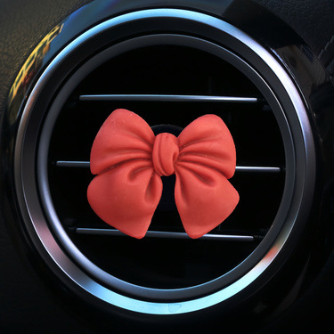 Wholesale Cute candy-colored bow car decoration